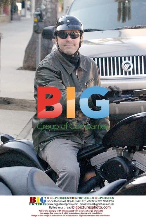 George Clooney Visits Motorcycle Shop
