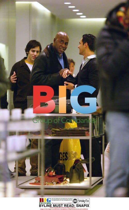 Ainsley Harriott Shops at Prada