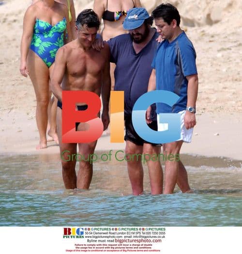 Luciano Pavarotti on Caribbean Beach