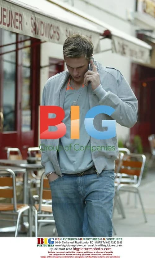 Lee Ryan of Blue Chatting on Phone