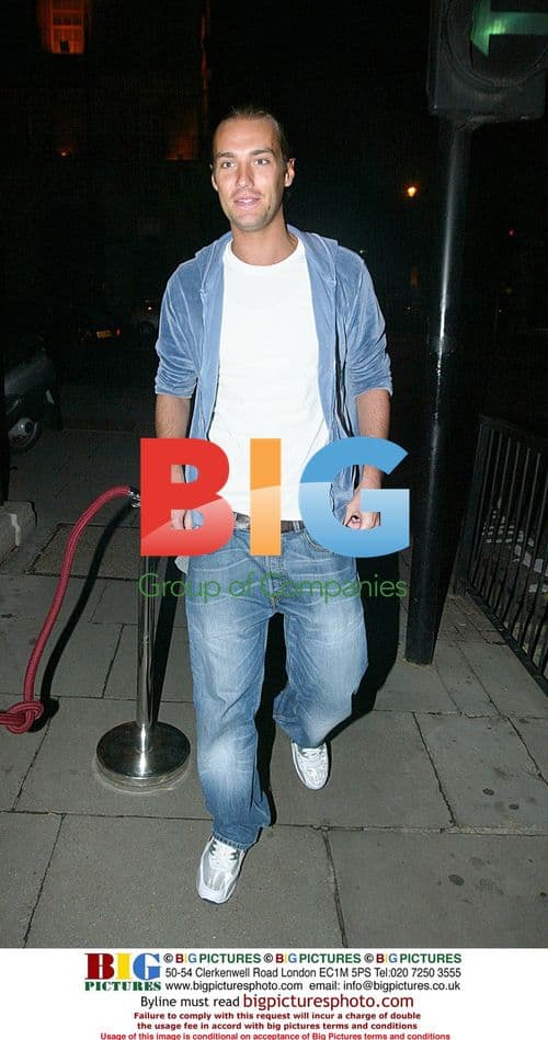 Calum Best Leaving Aura Club in London