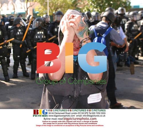 Woman Maced During FTAA Protest in Miami