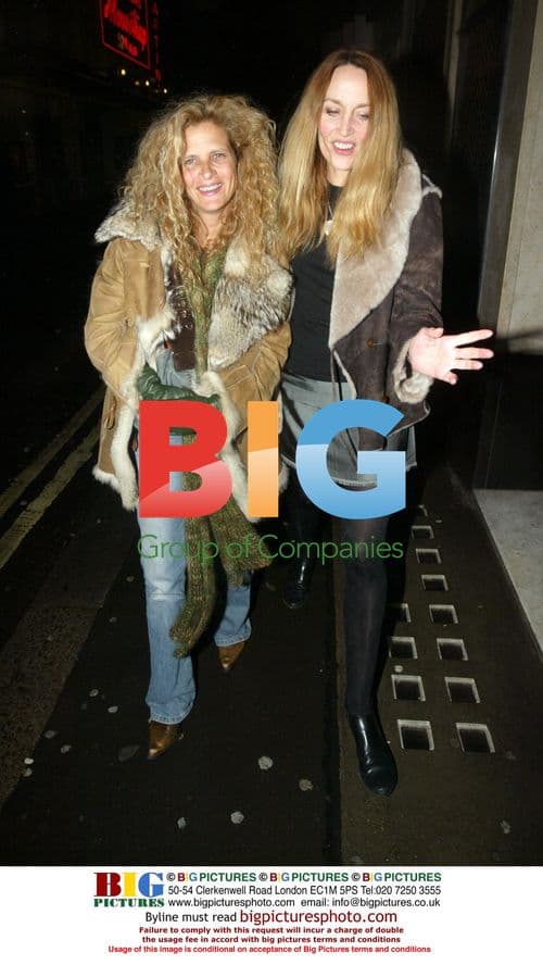 Model Jerri Hall Leaving the Ivy