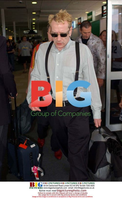 John Lydon at Coolangatta Airport