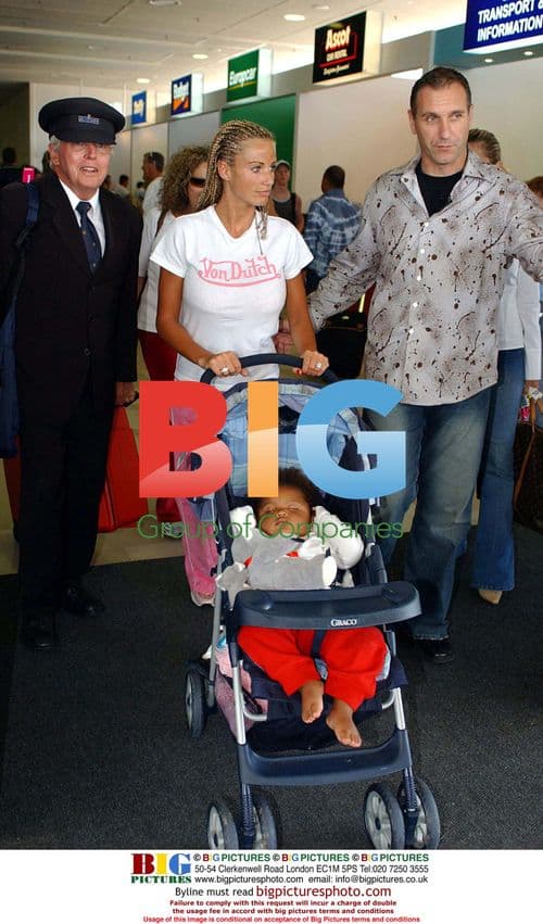 Jordan and son at Coolangatta Airport