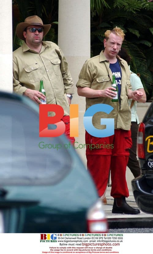 Razor Ruddock and John Lydon Outside Palazzo Versace