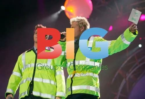 Westlife members dressed as Gardaí at Childline Concert