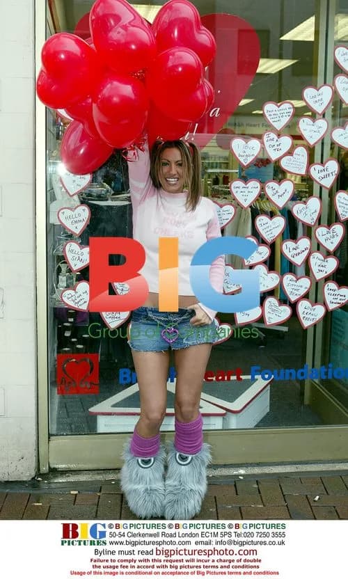 Jodie Marsh at British Heart Foundation's Valentine Campaign