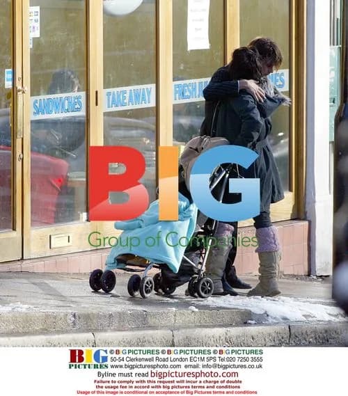 Celebrity Sadie Frost out with daughter in London
