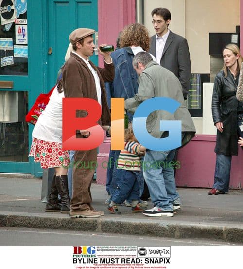 Damon Albarn out with friends in London