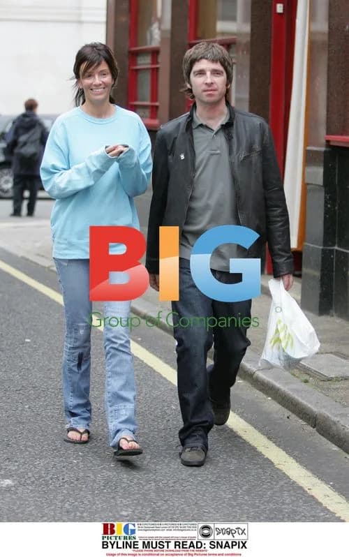 Noel Gallagher and Sara MacDonald in London