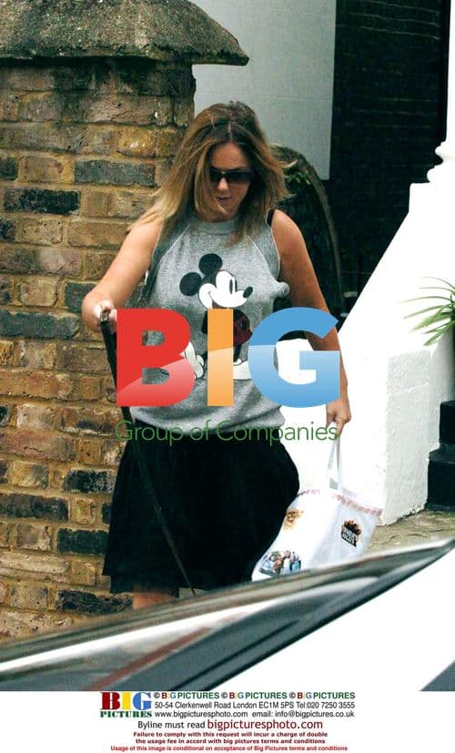 Singer Geri Halliwell with Pet Dog