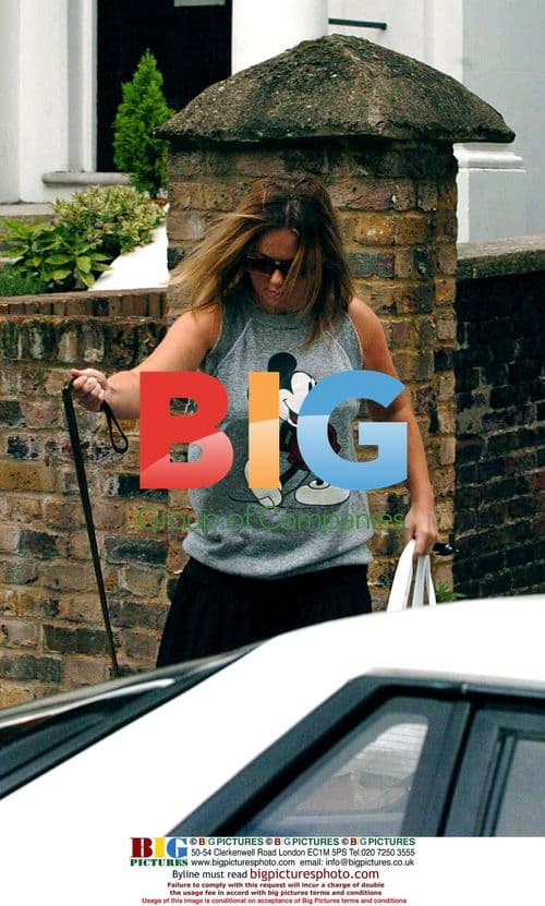 Geri Halliwell and Pet Dog Harry