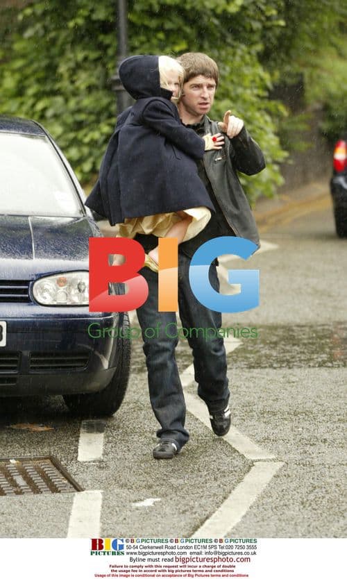 Noel and Anais Gallagher at Gene Gallagher's 3rd Birthday Party