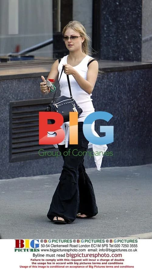 Corrie babe Tina O'Brien seen at Granada Studios