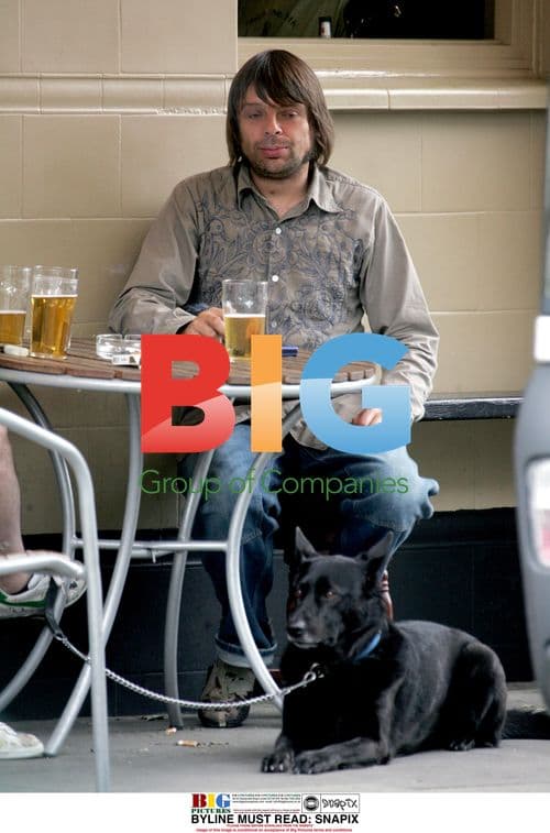 Primal Scream bassist Mani having drinks with friends