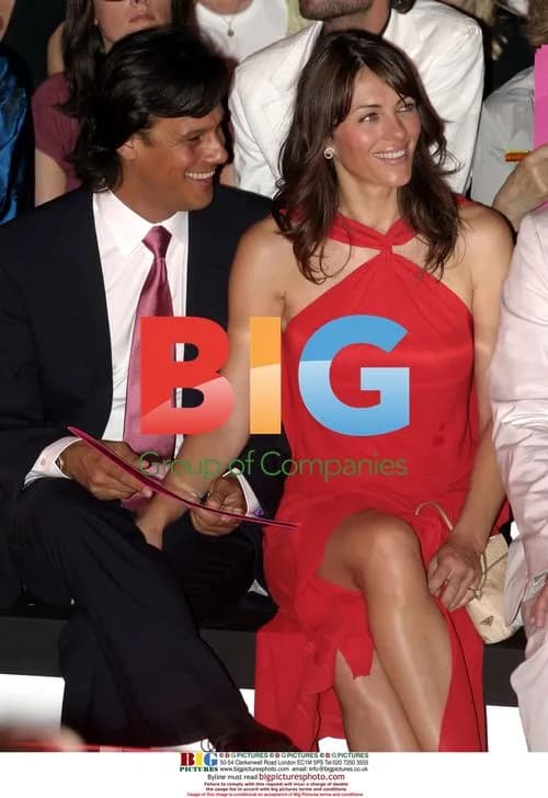 Liz Hurley and Arun Nayar at Dior Fashion Show