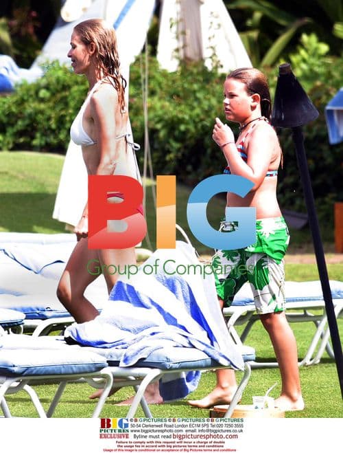 Kevin Bacon with Family in Maui