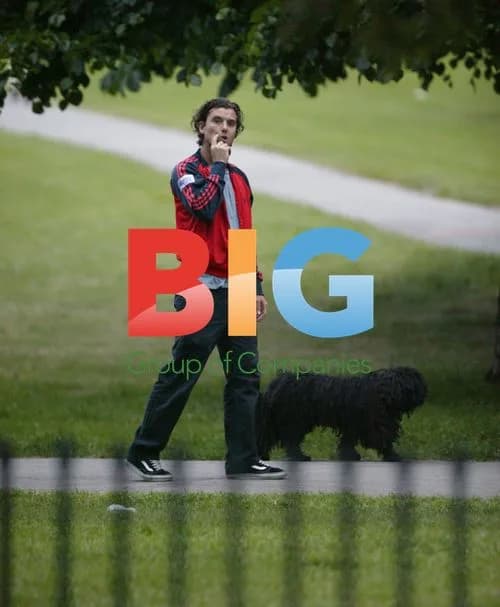 Gavin Rossdale Walks His Dog in London