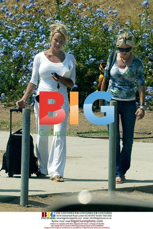 Pamela Anderson Picks Up Kids From School