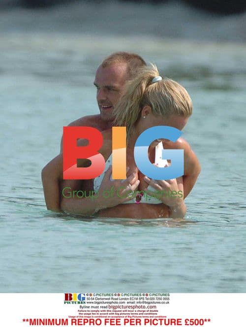 Joanna Taylor and Danny Murphy on Caribbean Beach