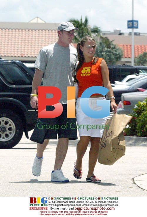 Wayne Rooney and Colleen on Miami Vacation