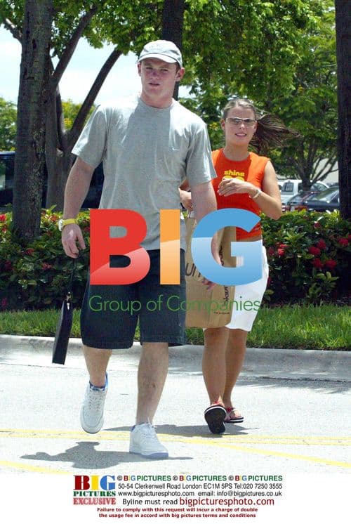 Wayne Rooney and Colleen on Miami Vacation