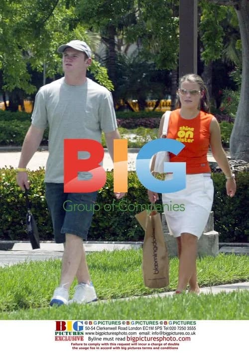 Wayne Rooney with Colleen in Miami
