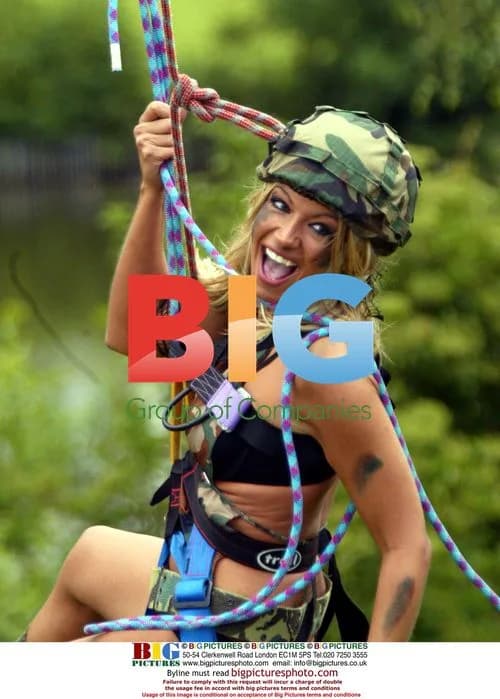 Jodie Marsh Paraglides For Charity