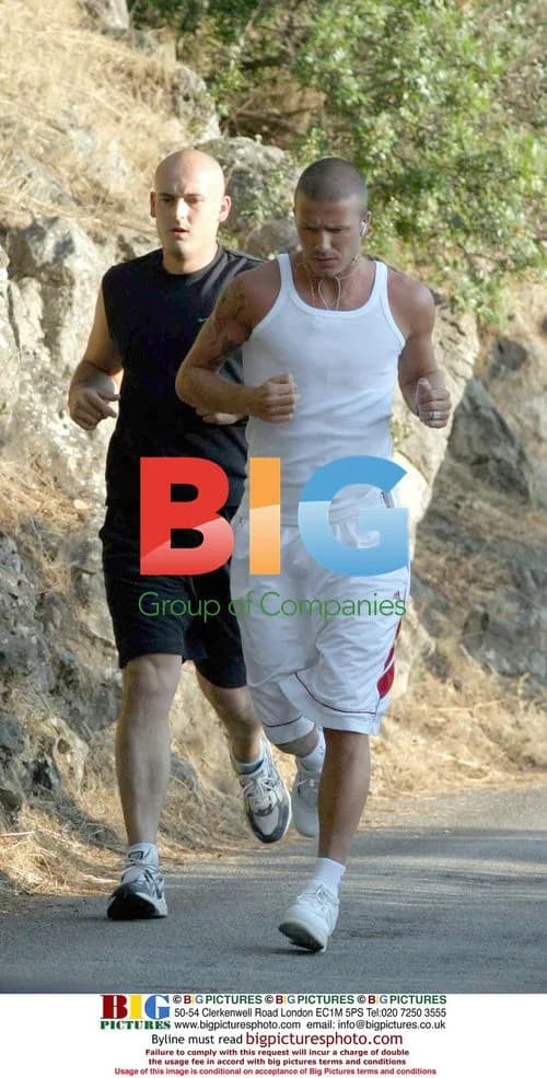 David Beckham Jogging in France