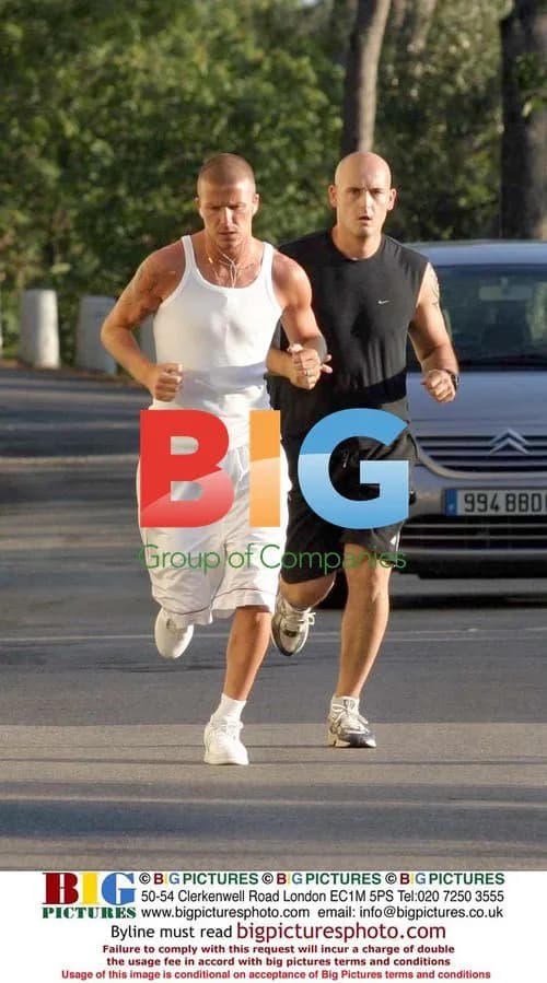 David Beckham Jogging in France