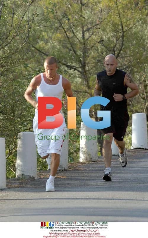 David Beckham Jogging in France