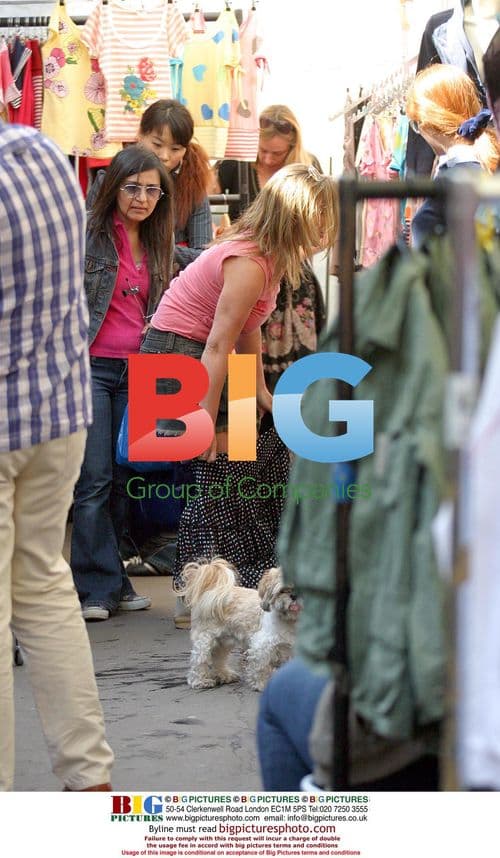 Geri Halliwell with Dog Harry