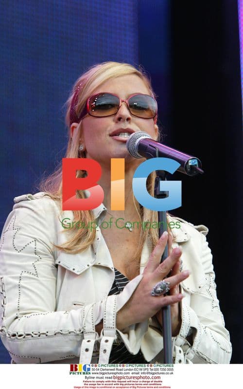 Anastacia performing at Party In The Park