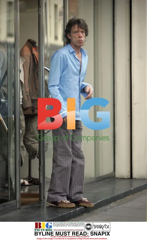 Mick Jagger and son James shopping in Chelsea