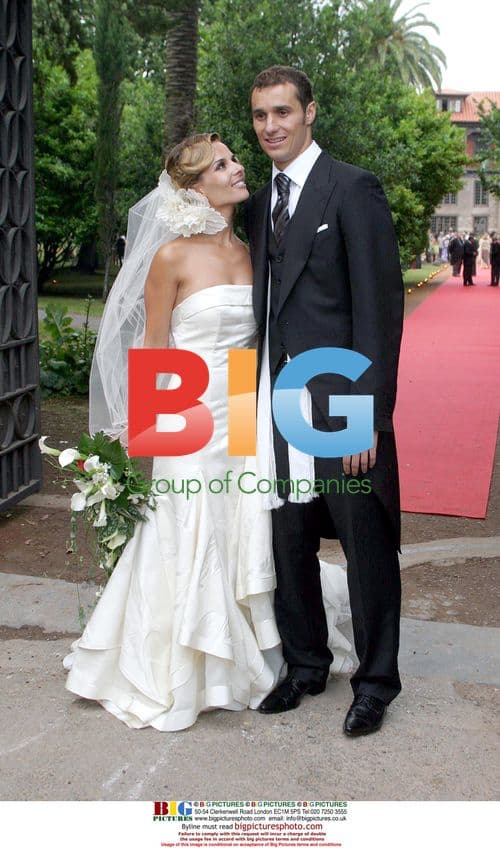 Real Madrid player Ivan Helegera's wedding