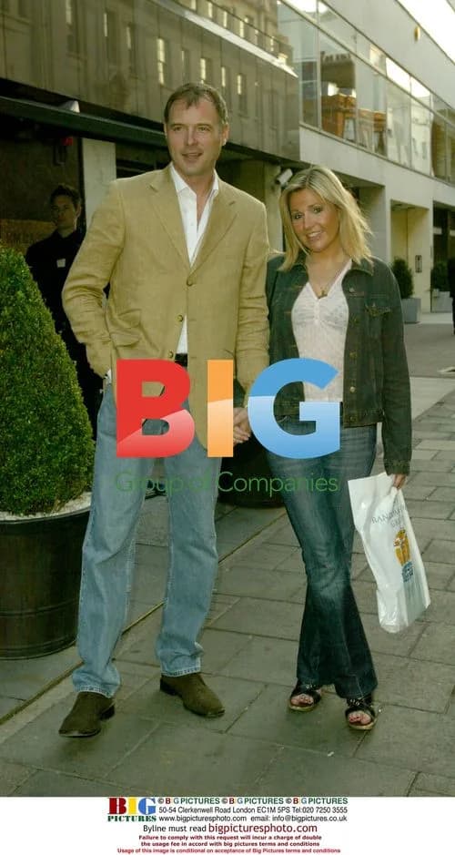 John Leslie and girlfriend at book launch