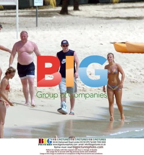 Wayne Rooney and Coleen on Caribbean vacation