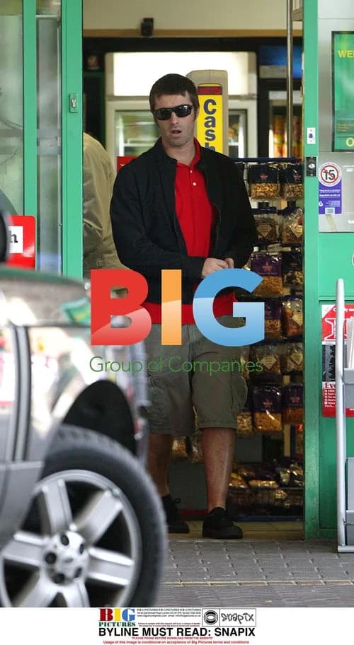 Liam Gallagher Seen at Petrol Station