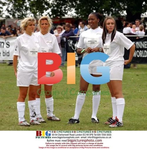 Celebrities Play Charity Football Match