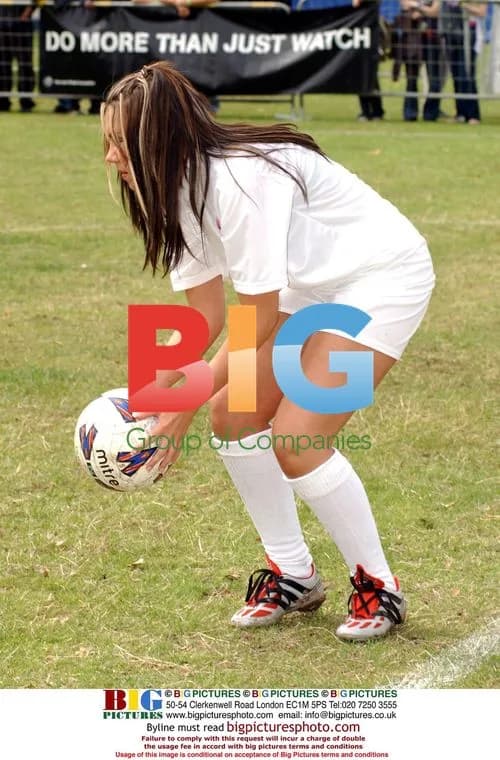 Michelle Heaton Plays in Celebrity Football Match