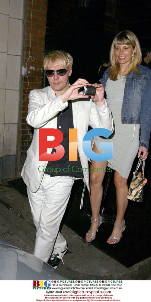 Nick Rhodes and Meredith Ostrom Leaving London Club