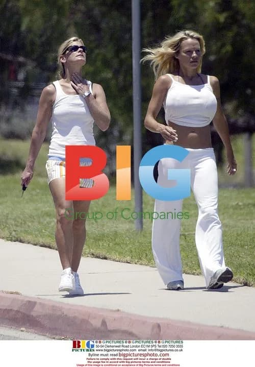 Pamela Anderson takes a stroll in Malibu