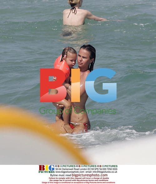 Footballer Emanuel Petit on Holiday with Family