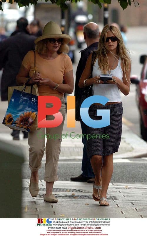 Sienna Miller with Mother in London