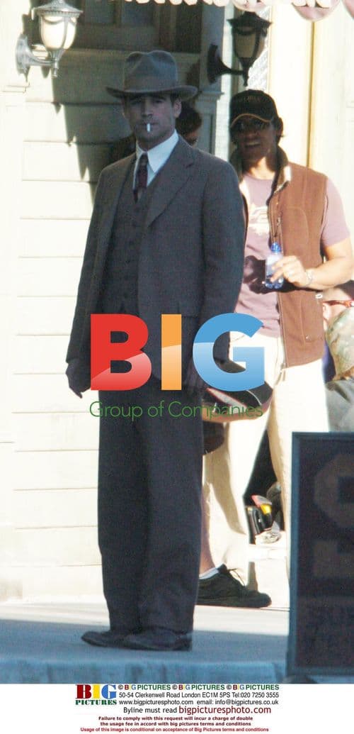 Colin Farrell and Salma Hayek on Ask the Dust set