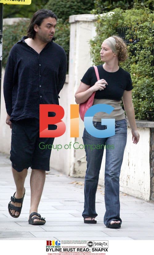 Jez Butterworth and Girlfriend in London