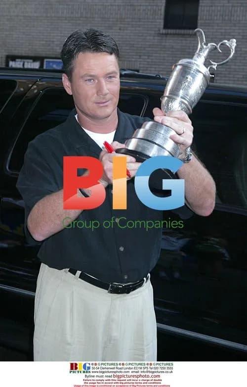 Todd Hamilton with British Open Trophy