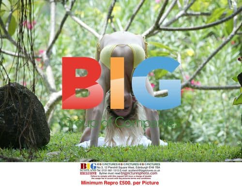 Abi Titmuss Yoga on Beach