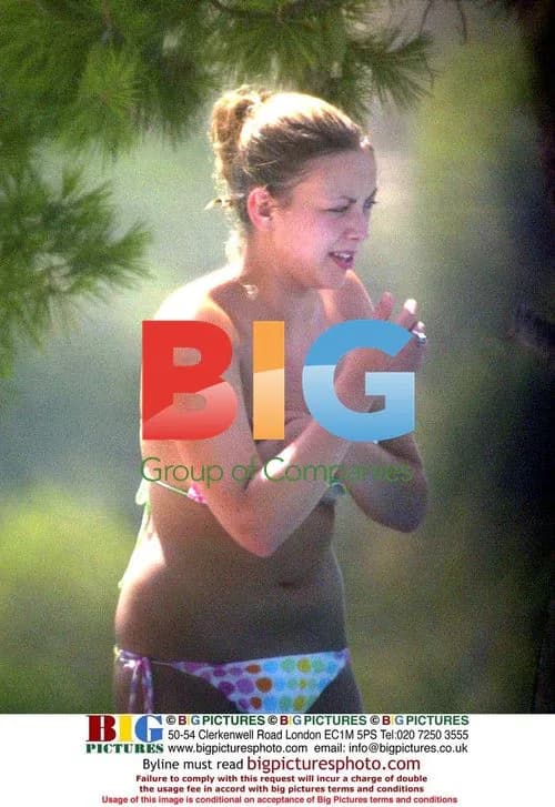 Charlotte Church relaxes on Balearic Island